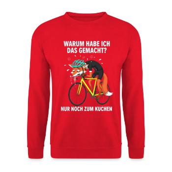 Vélo de route Vélo Vélo Sport Vélo VTT - Sweat-shirt Unisexe - rouge - Devant - Alina (178cm) & Michal (187cm)