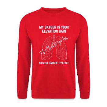 Vélo de route Vélo Vélo Sport Vélo VTT - Sweat-shirt Unisexe - rouge - Devant - Alina (178cm) & Michal (187cm)