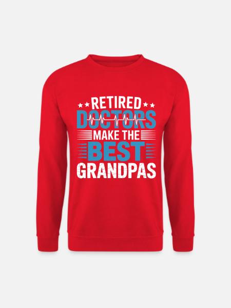 Rentnerärzte Die Besten Großväter - Unisex Pullover - Rot