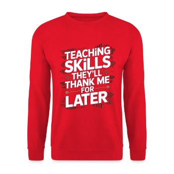 Nurse Educator Teaching Skills Clinical Educator - Unisex Sweatshirt - red - Front - Alina (178cm) & Michal (187cm)
