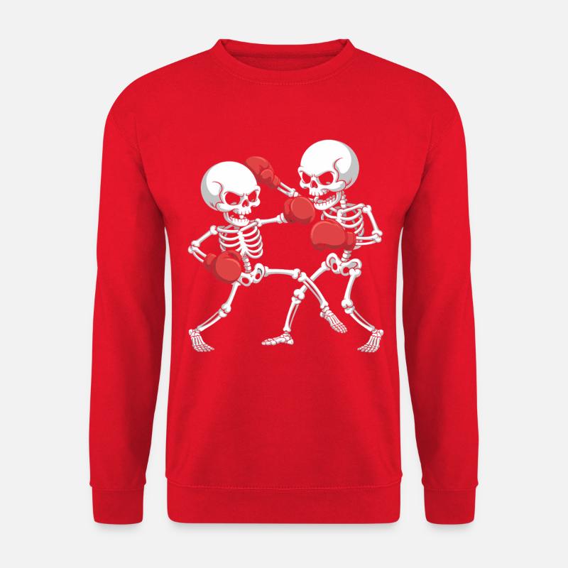 Skelett Boxen - Unisex Pullover - Rot