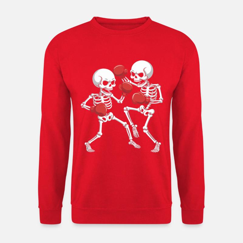 Skeleton Boxer Duel - Unisex Sweatshirt - red
