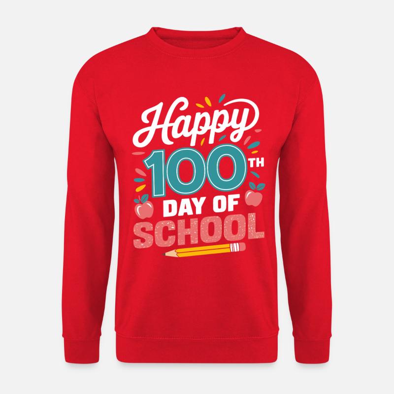 Cent jours de jubilation scolaire - Sweat-shirt Unisexe - rouge