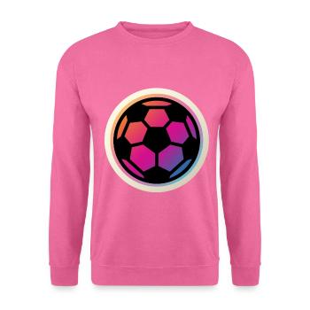 Ballon de football - Sweat-shirt Unisexe - rose - Devant