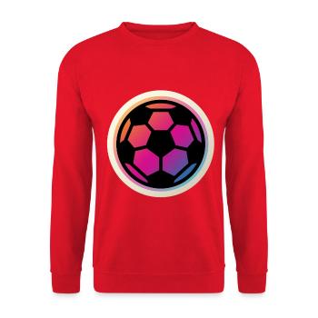 Fußball Ball - Unisex Pullover - Rot - Vorne - Alina (178cm) & Michal (187cm)