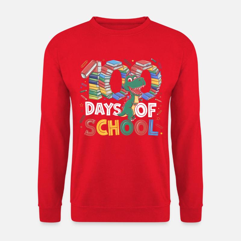 Dino Lernspaß Days of School - Unisex Pullover - Rot