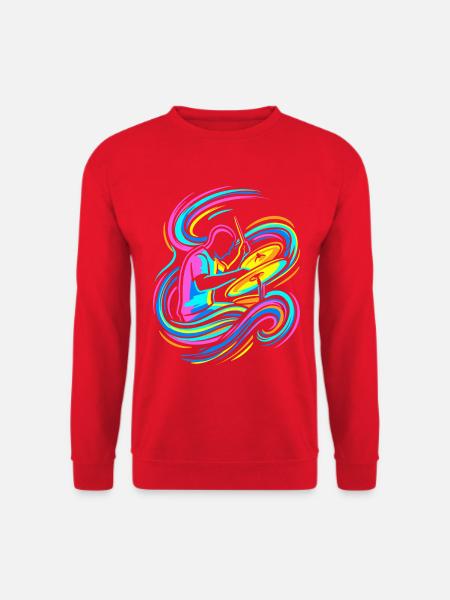 Bunter Trommler - Unisex Pullover - Rot