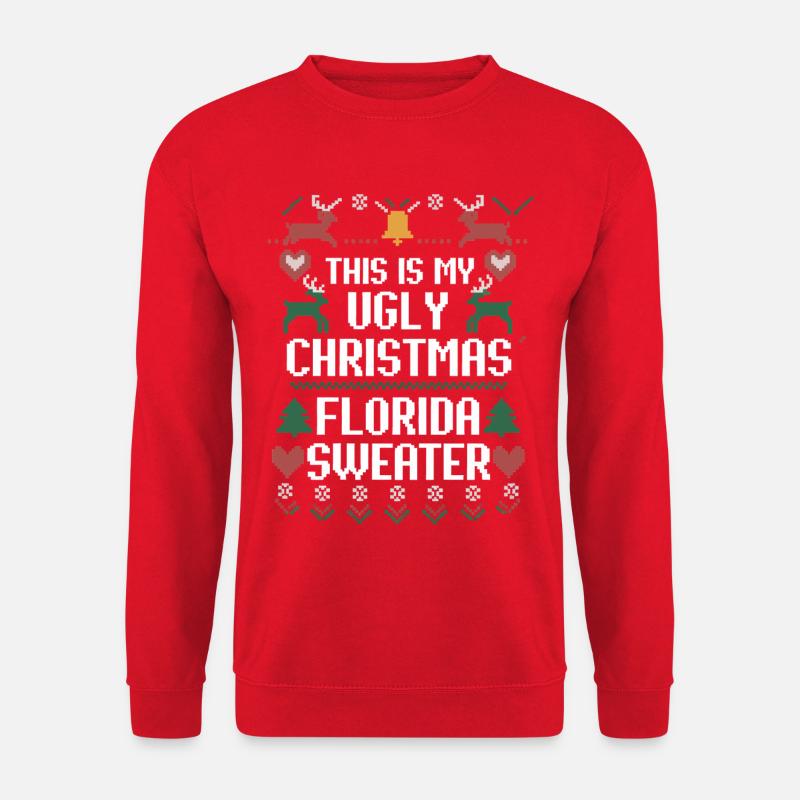 Florida Ugly Christmas Sweater - Unisex Sweatshirt - red