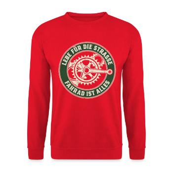 Vélo de route Vélo Vélo Sport Vélo VTT - Sweat-shirt Unisexe - rouge - Devant - Alina (178cm) & Michal (187cm)