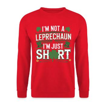 Je ne suis pas un lutin, je suis juste petit - Sweat-shirt Unisexe - rouge - Devant - Alina (178cm) & Michal (187cm)