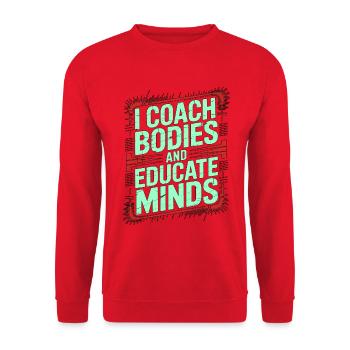 PT Educator I Coach Bodies And Movement Therapy - Unisex Sweatshirt - red - Front - Alina (178cm) & Michal (187cm)