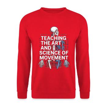 PT Educator Teaching The Art And Physiotherapy - Unisex Sweatshirt - red - Front - Alina (178cm) & Michal (187cm)
