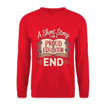 Éducateur en kinésithérapie Une nouvelle courte Je suis un professionnel de la rééducation - Sweat-shirt Unisexe - rouge - Devant - Alina (178cm) & Michal (187cm)