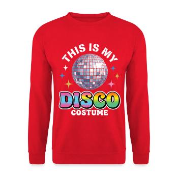 Voici mon costume disco boule disco - Sweat-shirt Unisexe - rouge - Devant - Alina (178cm) & Michal (187cm)