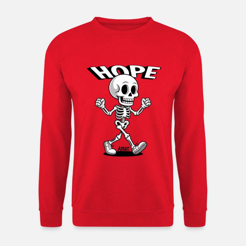Hope Skeleton Stride - Unisex Pullover - Rot