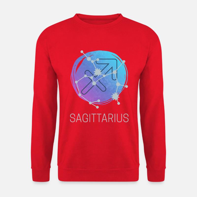 Schütze Sagittarius Sternzeichen Astrologie Design - Unisex Pullover - Rot
