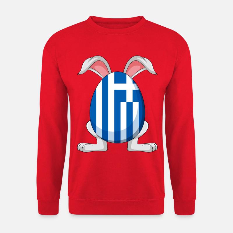 Little Tsourekaki Greek Easter Pascha Rabbit - Unisex Sweatshirt - red