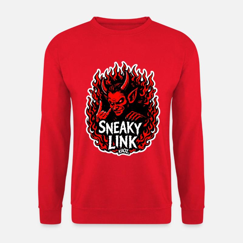Infernalischer Hinterhältiger Link - Unisex Pullover - Rot