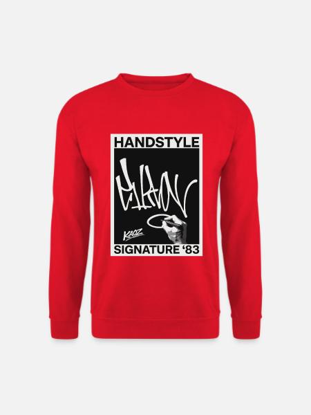 Handstyle Graffiti Signature '83 - Unisex Sweatshirt - red
