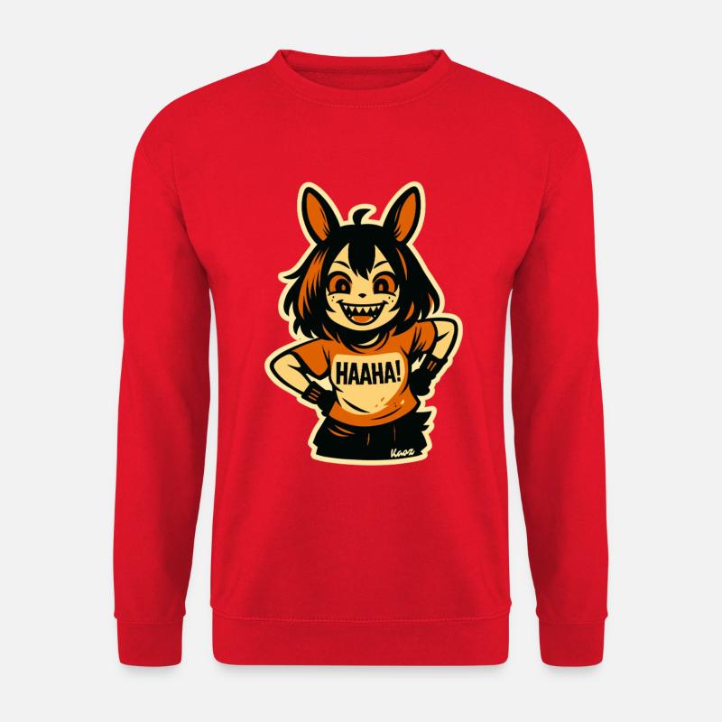 Midnight Mischief Wolf Sprite - Unisex Sweatshirt - red