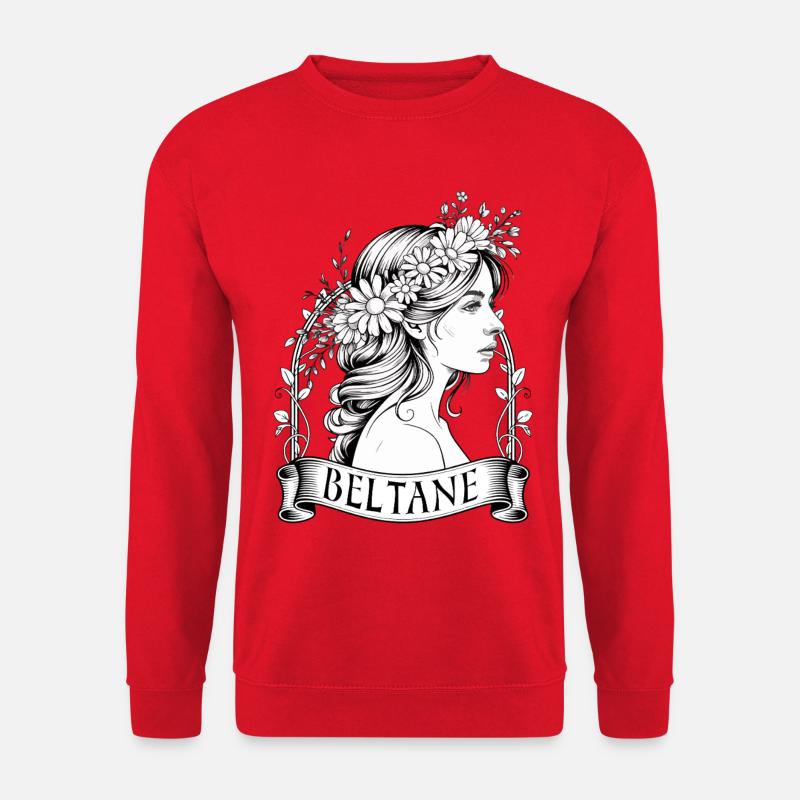 Beltane May Day Celebrations Pagan - Unisex Sweatshirt - red