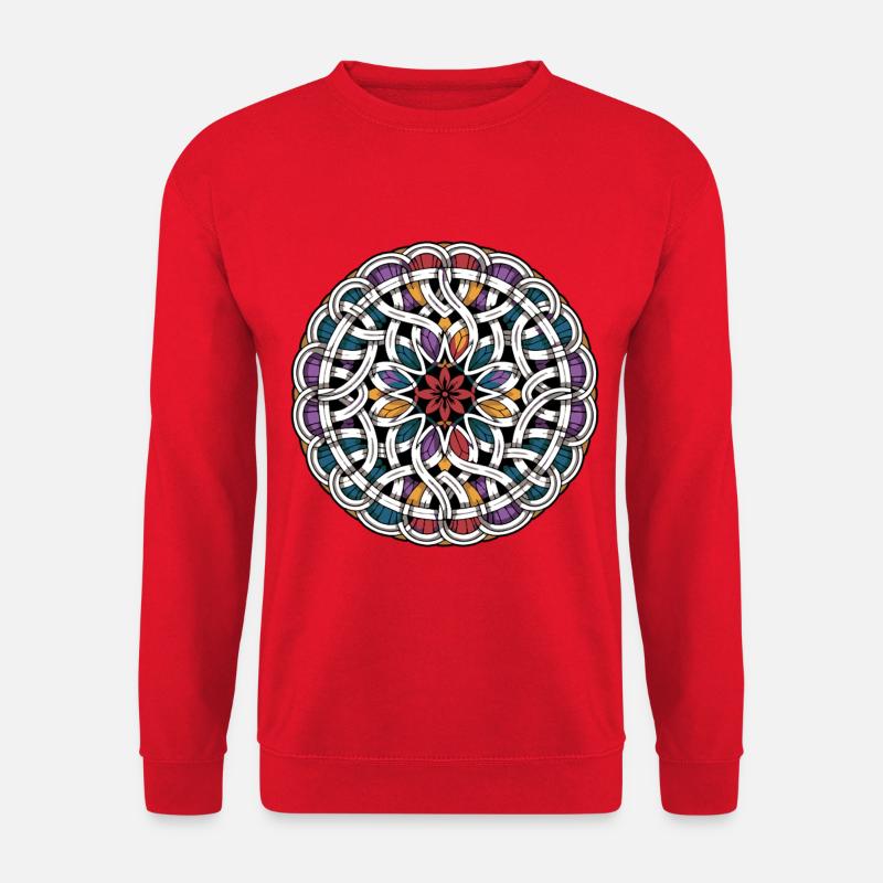 Mandala Beltane May Day Celebrations Pagan - Unisex Sweatshirt - red
