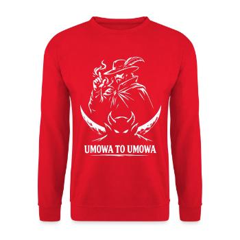 Pan Twardowski Umowa To Umowa - Unisex Sweatshirt - red - Front - Alina (178cm) & Michal (187cm)