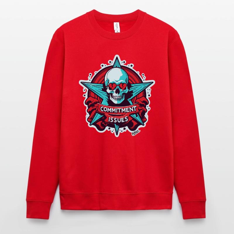 Commitment Issues Skull Badge Unisex Sweatshirt