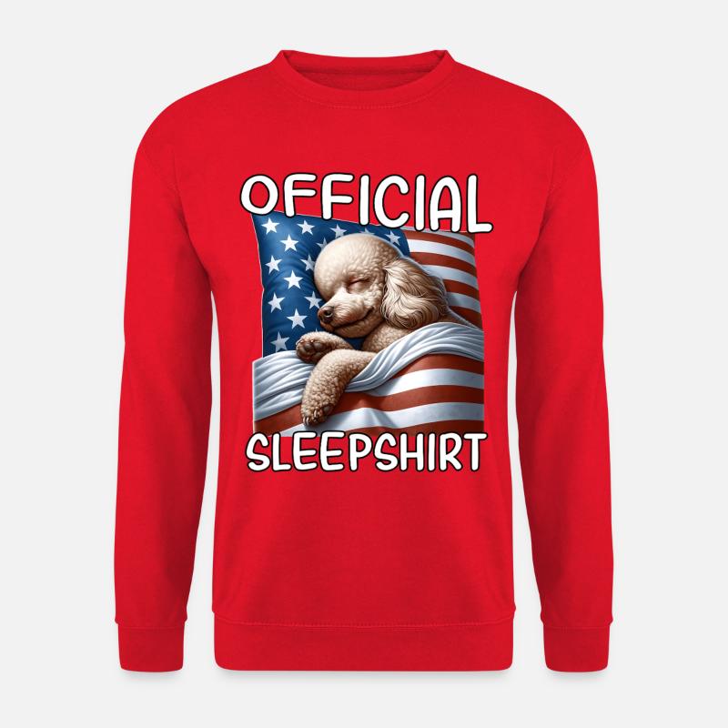 Pudel US Schlafshirt - Unisex Pullover - Rot