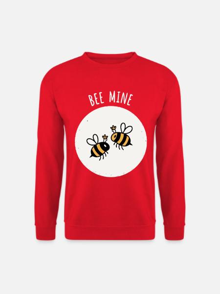 Bees Valentine's Day Couples Gift - Unisex Sweatshirt - red