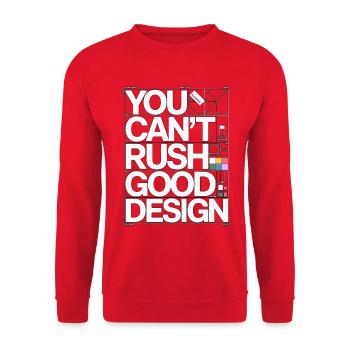 Print Designer You Can't Rush Good Graphic Artist - Unisex Sweatshirt - red - Front - Alina (178cm) & Michal (187cm)