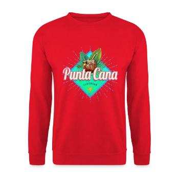 Punta Cana Caribbean en République dominicaine - Sweat-shirt Unisexe - rouge - Devant - Alina (178cm) & Michal (187cm)