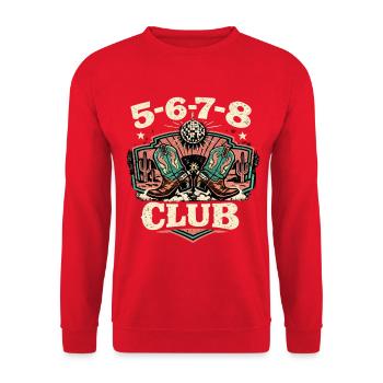 5-6-7-8 Club - Unisex Sweatshirt - red - Front - Alina (178cm) & Michal (187cm)