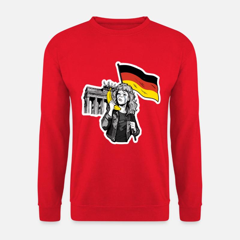 Berlin Melancholy with Banana - Unisex Sweatshirt - red