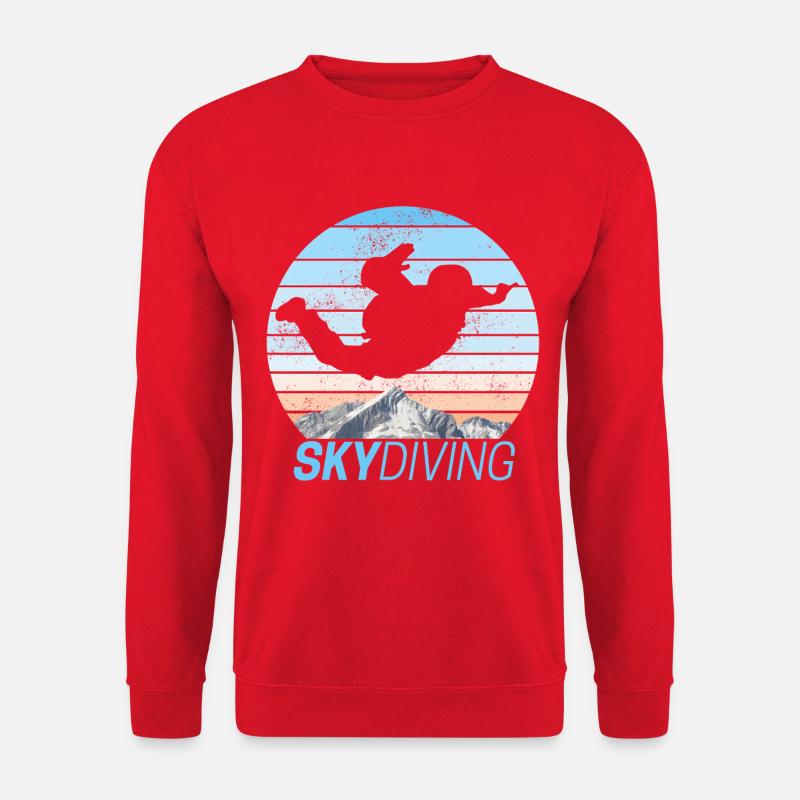 Skydiving Skydiving Sunset - Unisex Sweatshirt - red