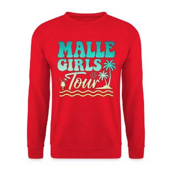 Fête de fin d’année du circuit des filles à Majorque - Sweat-shirt Unisexe - rouge - Devant - Alina (178cm) & Michal (187cm)