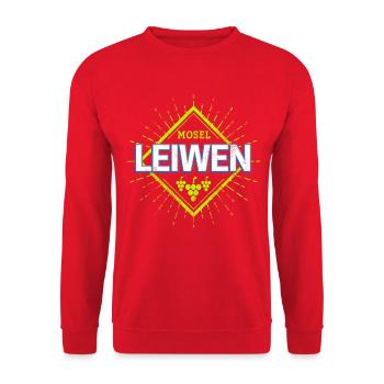 Leiwen an der Mosel Retro Weintrauben Souvenir - Unisex Pullover - Rot - Vorne - Alina (178cm) & Michal (187cm)