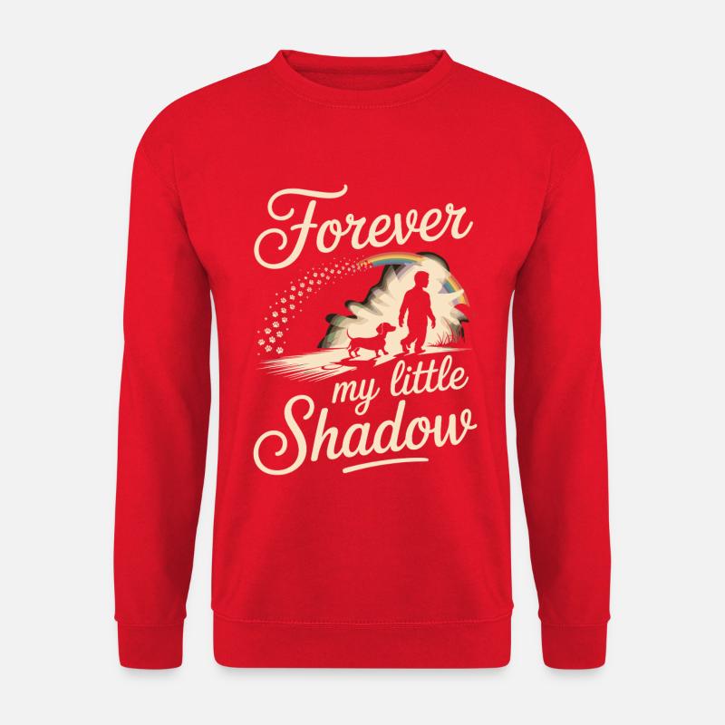Teckel Shadow - Sweat-shirt Unisexe - rouge