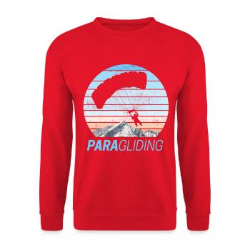 Parapente Vintage Gleitschirmfliegen Design - Sweat-shirt Unisexe - rouge - Devant - Alina (178cm) & Michal (187cm)