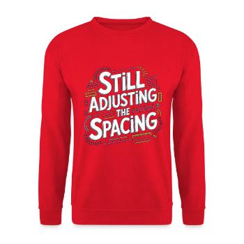 Graphic Designer Still Adjusting The Logo Designer - Unisex Pullover - Rot - Vorne - Alina (178cm) & Michal (187cm)