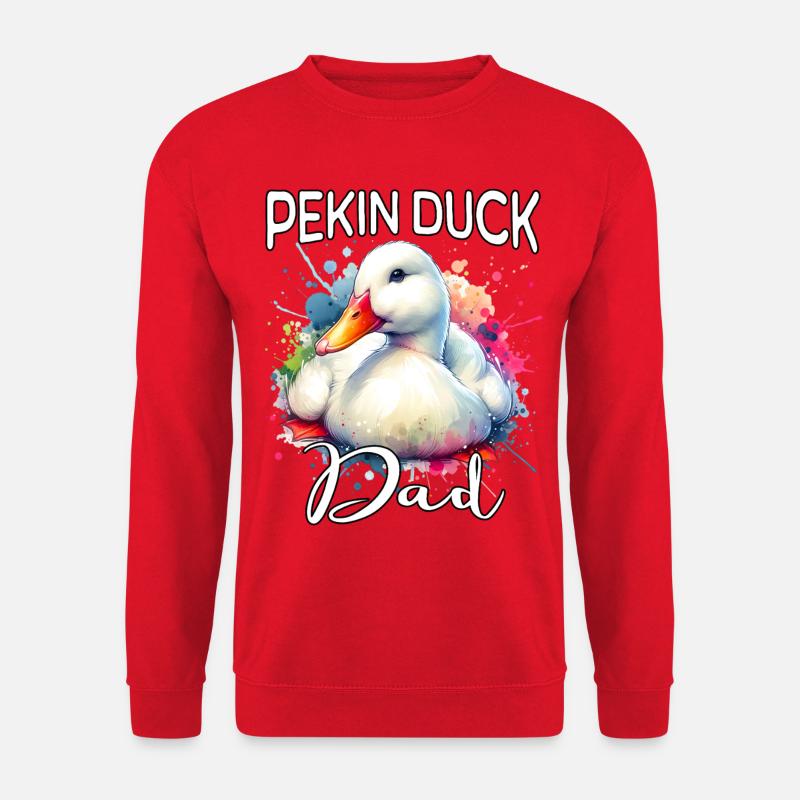 Peking duck dad - Unisex Sweatshirt - red