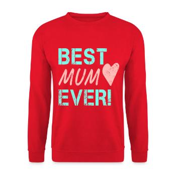 Meilleur cadeau d’anniversaire de maman pour Maman - Sweat-shirt Unisexe - rouge - Devant - Alina (178cm) & Michal (187cm)