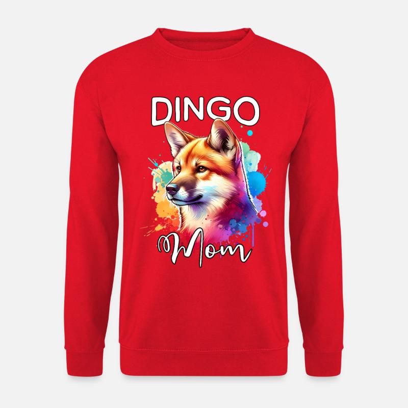 Australischer Wildhund Mama - Unisex Pullover - Rot