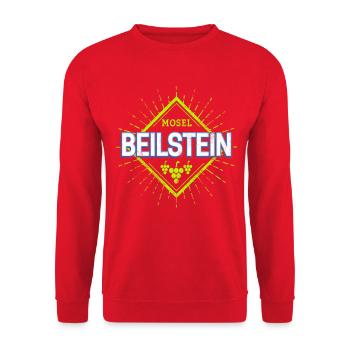 Beilstein an der Mosel Retro Weintrauben Souvenir - Unisex Pullover - Rot - Vorne - Alina (178cm) & Michal (187cm)