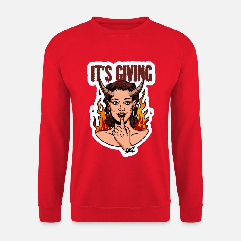 Devilish Diva Flame - Unisex Sweatshirt - red