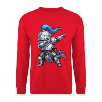 Enfants en train de tapoter Knight Ren Faire Medieval - Sweat-shirt Unisexe - rouge - Devant - Alina (178cm) & Michal (187cm)
