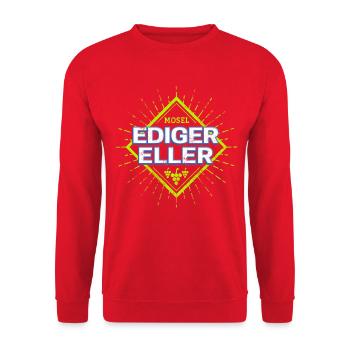 Ediger-Eller an der Mosel Weintrauben Souvenir - Unisex Pullover - Rot - Vorne - Alina (178cm) & Michal (187cm)