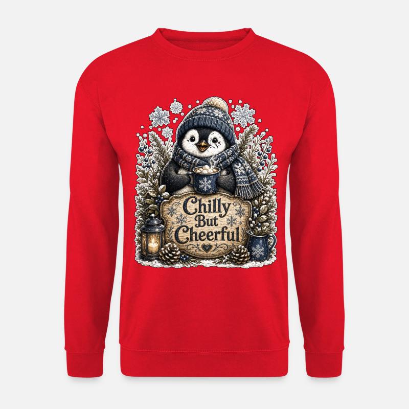 Froid mais Joyeux - Sweat-shirt Unisexe - rouge