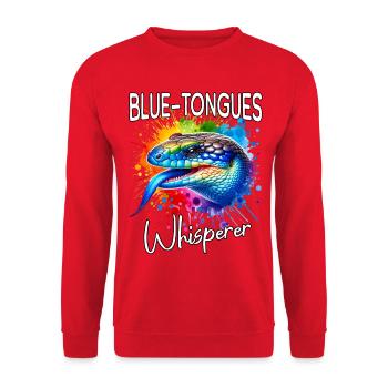 Chuchoteur de scinques à langue bleue - Sweat-shirt Unisexe - rouge - Devant - Alina (178cm) & Michal (187cm)