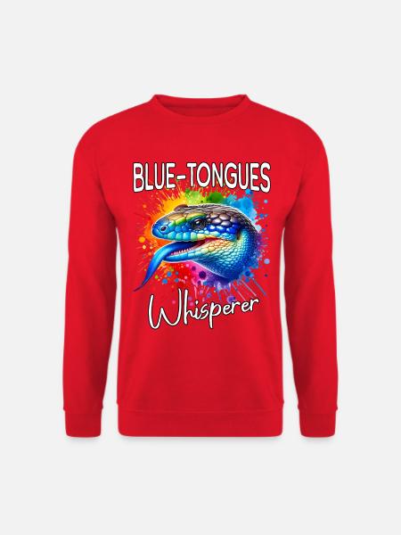 Blauzungenskink Flüsterer - Unisex Pullover - Rot